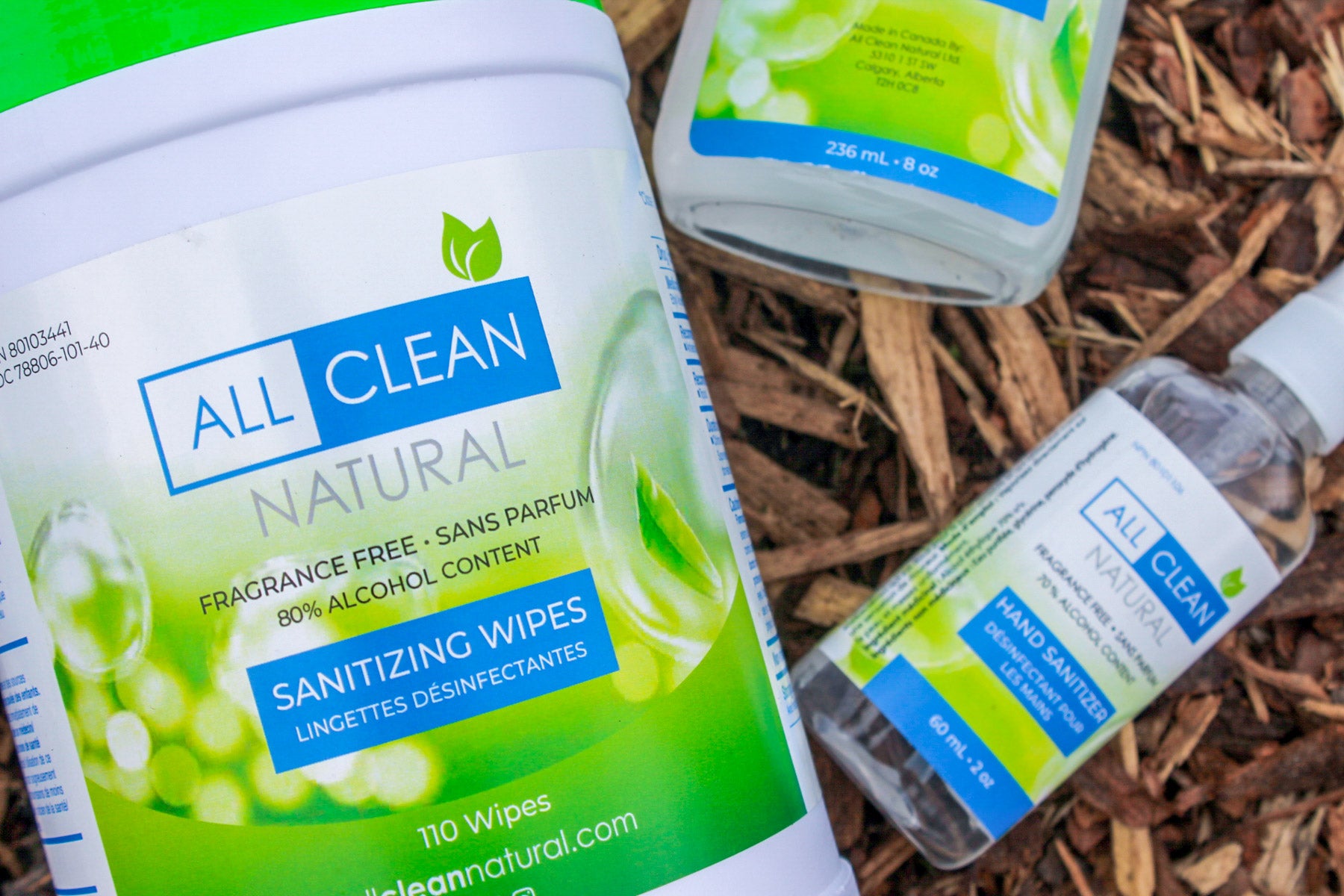 90 Sanitizing Wipes – All Clean Natural